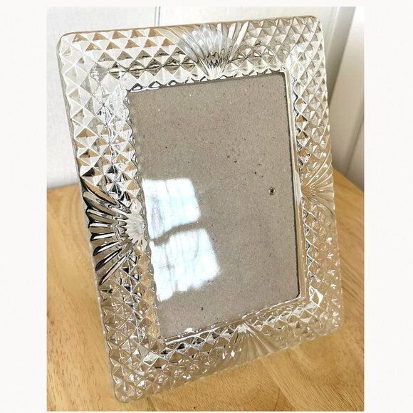 Shannon Lead Crystal Picture Frame Set Mayfair Collection 9.25” & 7.25” - Picture 13 of 14